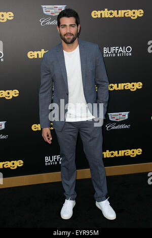 Celebirties assistere "l' entourage di Los Angeles premiere al Regency Village Theatre. Dotato di: Jesse Metcalfe dove: Los Angeles, California, Stati Uniti quando: 2 Giu 2015 C Foto Stock