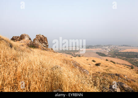 Israele, Golan affacciato sul mare di Galilea Foto Stock