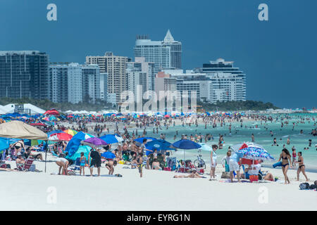 Lucertole da mare SOUTH BEACH MIAMI BEACH FLORIDA USA Foto Stock