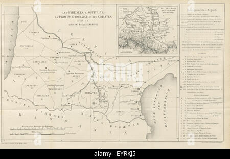 Histoire des Ariégeois (Comté de Foix et Vicomté de Couserans). De l'esprit et de la force intellectuelle et morale dans l'Ariège et les Centrales Pyrénées ... avec eaux-fortes de Chauvet immagine presa da pagina 931 di "Histoire des Ariégeois (Comté Foto Stock