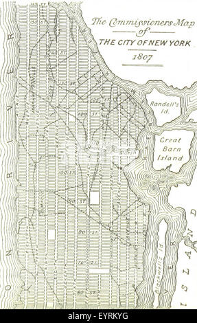 Mappa '.' estratte da Flickr 11228916005 ID immagine presa da pagina 97 di 'In Old New York Foto Stock