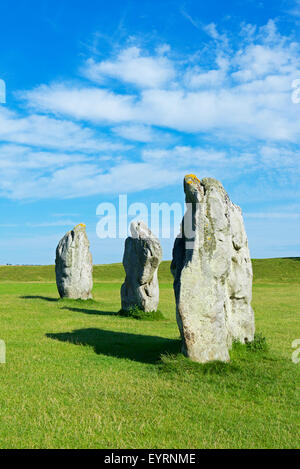 Pietre permanente ad Avebury, Wiltshire, Inghilterra, Regno Unito Foto Stock