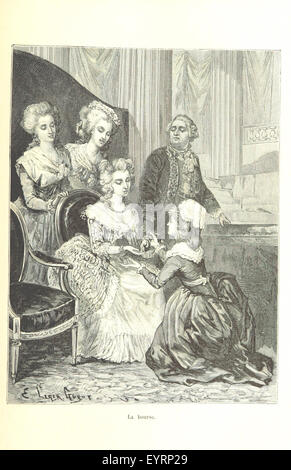 Fotografia tratta da "Les deux France", che illustra un momento o una scena chiave della storia della Francia, concentrandosi sul periodo 1789-1889 e sulla narrazione di Madame Loyseau de Laubespin. L'immagine può rappresentare un evento nella storia francese o un'illustrazione del contesto storico. Foto Stock