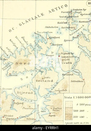 Questa immagine, tratta da pagina 1349 di "la Terra, trattato popolare", è un'illustrazione cartografica estratta dal popolare trattato sulla terra, che fornisce informazioni geografiche sul mondo fisico come si è capito nel suo tempo. Foto Stock