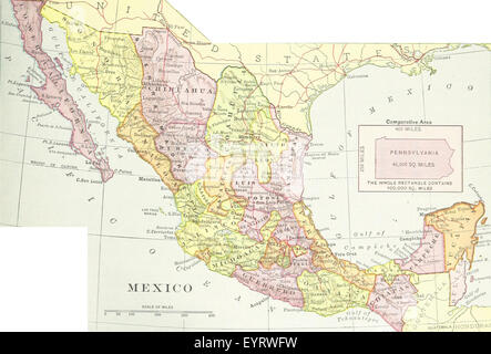 Mappa '.' estratte da Flickr 11253710044 ID immagine presa da pagina 165 di 'Advanced geografia" Foto Stock