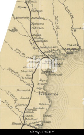 Mappa '.' estratte da Flickr 11247689086 ID immagine presa da pagina 183 di 'da Göteborg a Dalecarlia Foto Stock