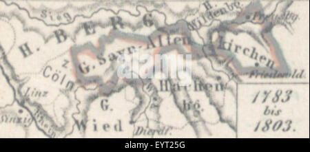 Mappa '.' estratte da Flickr 11090326976 ID immagine presa da pagina 247 del '[Die Territorialgeschichte des brandenburgisch Foto Stock