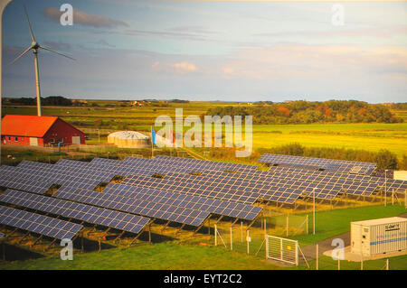 Germania, Schleswig-Holstein, fregio del nord paese, Pellworm, energy center, grafico Foto Stock