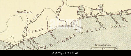 L'immagine visualizza una mappa estratta dalla "Geografia imperiale di Gill", che fornisce informazioni geografiche dettagliate e imperiali, che riflettono gli interessi globali britannici. Foto Stock