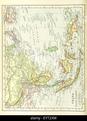 L'immagine è tratta dalla pagina 26 di "British possessions and Colonies", che contiene mappe e informazioni sulle proprietà globali dell'Impero britannico. La pagina illustra probabilmente l'estensione del controllo britannico sulle sue colonie, mostrando i territori geografici. Foto Stock