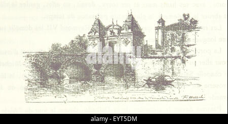 Immagine tratta da pagina 31 di "le Vieu Toulouse disparu", con disegni originali di F. Mazzoli. Questa fotografia o illustrazione mette in evidenza i monumenti storici di Tolosa come appariva in passato, mostrando un aspetto perso o scomparso della città, con testo esplicativo. Foto Stock