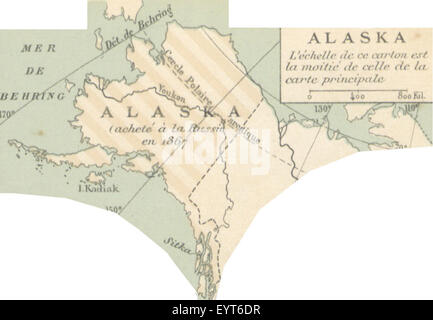 Mappa '.' estratte da Flickr 11234182825 ID immagine presa da pagina 331 di 'les origines de l'Amérique Foto Stock