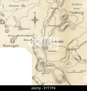 Mappa '.' estratte da Flickr 11205625095 ID immagine presa da pagina 375 del 'Ofversigt af svenska krigens Foto Stock