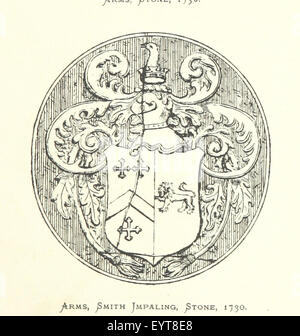 Questa immagine tratta da pagina 395 di "The Church Heraldry of Norfolk" presenta dettagliate raffigurazioni di stemmi trovati su asini e monumenti nelle chiese del Norfolk, mostrando i simboli e le iscrizioni araldiche. Foto Stock