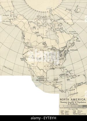 Mappa '.' estratte da Flickr 11199021915 ID immagine presa da pagina 413 del manuale di geografia commerciale' Foto Stock