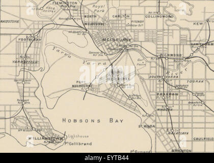 Mappa '.' estratte da Flickr 11197787885 ID immagine presa da pagina 51 del 'Victoria e la sua metropoli, Foto Stock