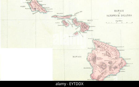 Mappa '.' estratte da Flickr 11196699246 ID immagine presa da pagina 618 di 'Stanford il compendio di geografia Foto Stock