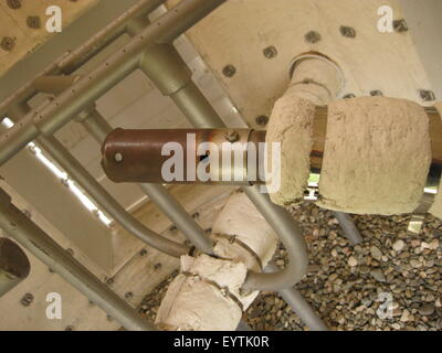 Anello di gas nel sistema di torcia di tipo chiuso, l'aspetto. Un rivestimento asbestine in una torcia. Foto Stock