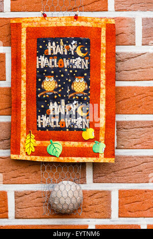 Patchwork, autunno movente, Decorazione Halloween Foto Stock