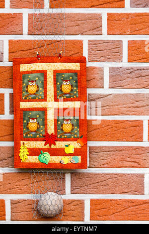 Patchwork, autunno movente, Decorazione Halloween Foto Stock