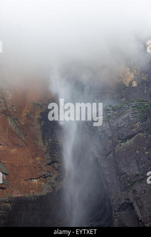 Kerepakupai Vena o Angel Falls, Salto Angel è il mondi cascate più alte d. Lo stato di Bolivar. Venezuela, Foto Stock