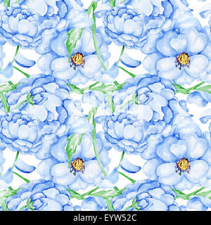 Soft seamless fioritura sfondo per carta da parati design in tessuto Foto Stock