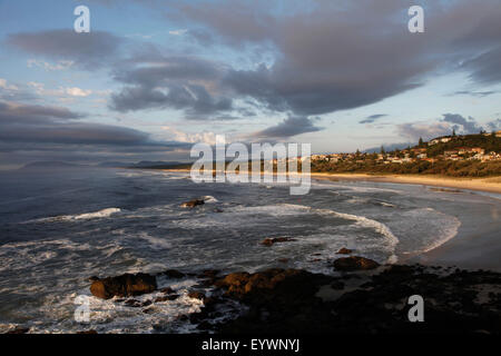 Dalla spiaggia del Faro di Port Macquarie nel Nuovo Galles del Sud, Australia Pacific Foto Stock