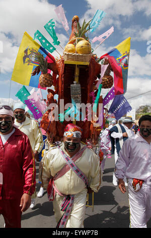 Mama Negra tradizionale festa in Latacunga, Ecuador, Sud America Foto Stock