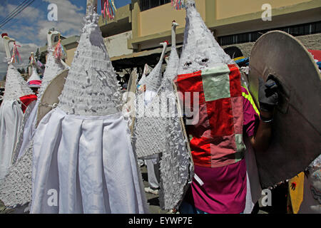 Mama Negra tradizionale festa in Latacunga, Ecuador, Sud America Foto Stock