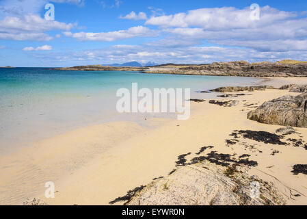 Sanna spiagge, a Ardnamurchan Peninsula, Lochaber, Highlands, Scotland, Regno Unito, Europa Foto Stock