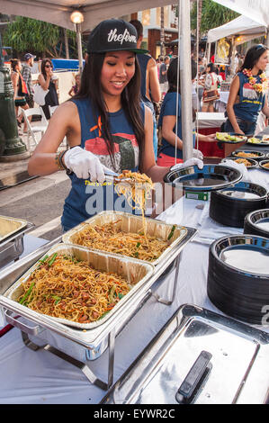 Spam annuale Festival di inceppamento, Waikiki, Honolulu Oahu, Hawaii, Stati Uniti d'America, il Pacifico Foto Stock