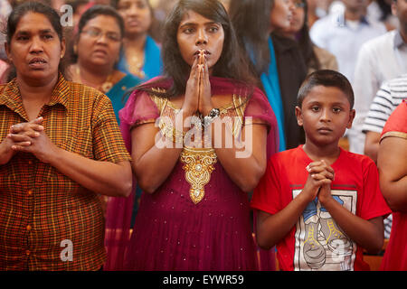 Il Tamil celebrazione cattolica, Antony, Francia, Europa Foto Stock