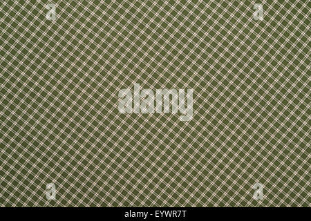 Plaid verde sullo sfondo Foto Stock