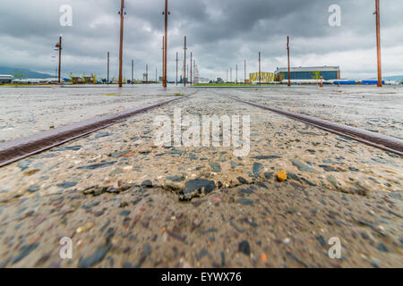 Titanic Quarter a Belfast attirando turisti da tutto il mondo Foto Stock