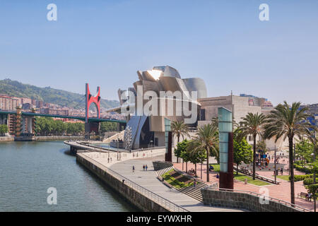 Museo Guggenheim Bilbao Basque Country Spagna Foto Stock