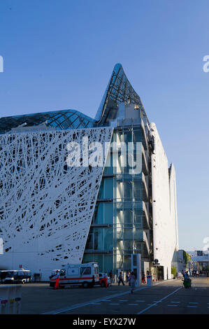 Italia Milano Expo Italia Palace 2015, architettoniche, architettura, città contemporanee, europa, europeo, evento, eventi, esposizione Foto Stock