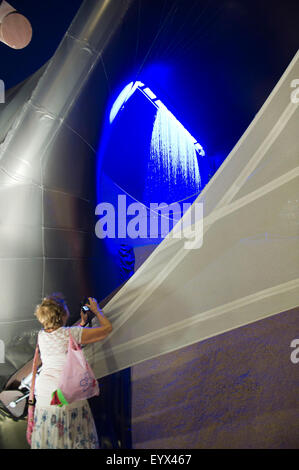 Italia Milano Expo Kuwait Pavilion serata all'aperto nel 2015, architettoniche, architettura, città contemporanee, europa, europeo, Foto Stock