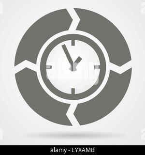 Tempo ciclo web icon illustrazione vettoriale. Illustrazione Vettoriale