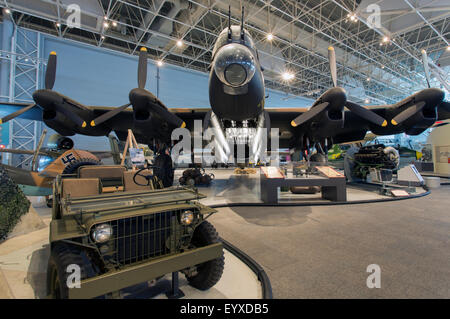 Canada,Ontario, Ottawa, Canada Aviation & Space Museum,Avro 683 Lancaster X Foto Stock