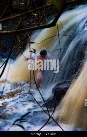 Nella giungla del Suriname con il Raleigh cade Foto Stock