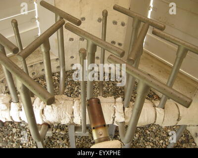 Anello di gas nel sistema di torcia di tipo chiuso, l'aspetto. Un rivestimento asbestine in una torcia. Foto Stock