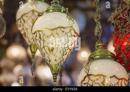 Mosaico lampade ottomano dal Grand Bazaar Foto Stock