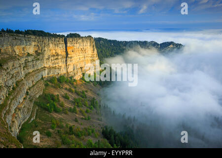 Creux du Van al Neuenburger Giura, Neuchâtel Foto Stock