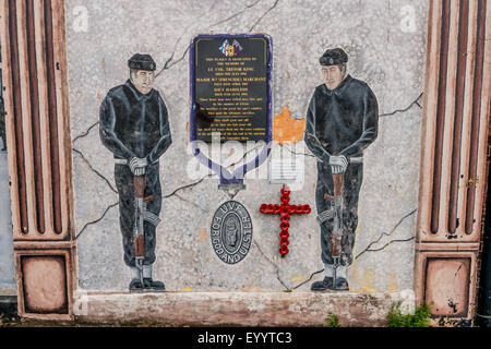 Passato oscuro di Shankill area nella parte occidentale di Belfast Foto Stock