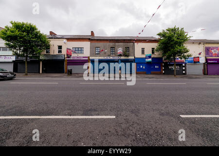 Passato oscuro di Shankill area nella parte occidentale di Belfast Foto Stock