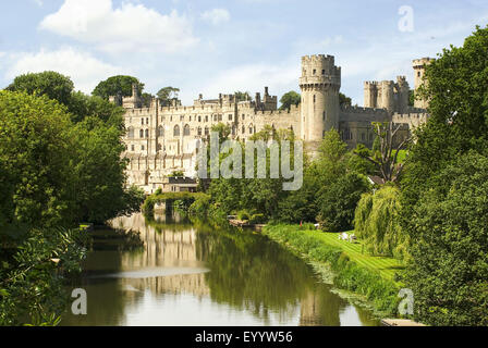 Il Castello di Warwick nel Warwickshire, Regno Unito, Inghilterra, Warwickshire Foto Stock