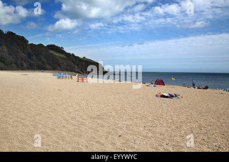 La South Devon Holiday Beach di Blackpool Sands Foto Stock