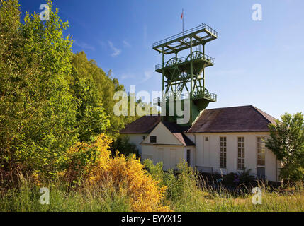 Museo minerario di quartiere Siciliaschacht Meggen, in Germania, in Renania settentrionale-Vestfalia, Sauerland, Lennestadt Foto Stock