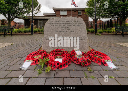 Passato oscuro di Shankill area nella parte occidentale di Belfast Foto Stock