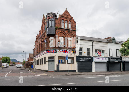 Passato oscuro di Shankill area nella parte occidentale di Belfast Foto Stock